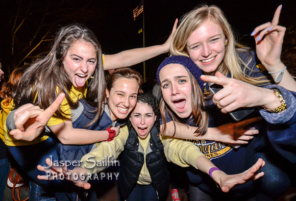 Student Celebration After Michigan Beat Syracuse to reach the 2013 Final Four